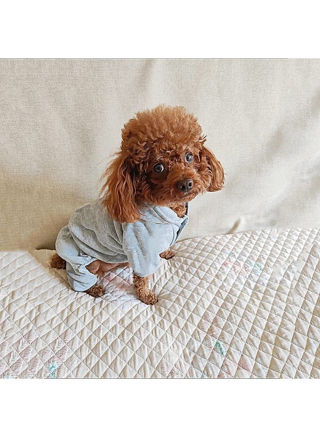 LifeWheel Dog Hoodie, Pet Jumpsuit Fleece Sweatshirt with Buttons, Dog Clothes, Dog Cold Weather Coats, Dog Pajamas, Winter Warm Cotton Puppy Hoodie 4 Legs Dog Clothes for Small Medium Large Dogs Cats Boy Girl - Image 3