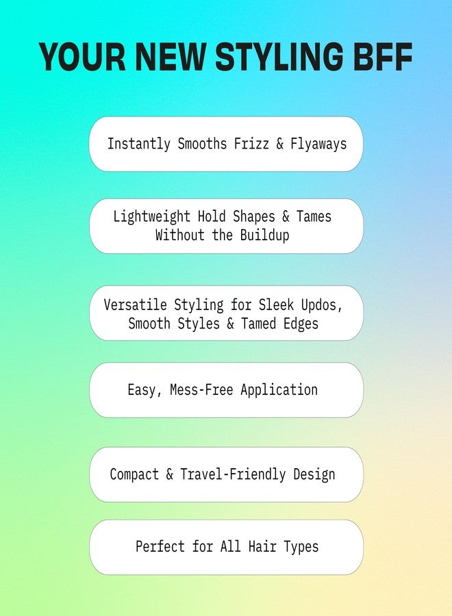 FoxyBae عصا شمع فوكسي باي للشعر - تهدئة الشعر المتطاير والحواف - جل غير دهني لتسريح الشعر - عصا شمع للشعر للنساء والفتيات والأطفال - مع شمع العسل والبيوتين - 2.5 أونصة سائلة - Image 2