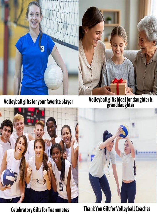 Sportybella Volleyball Necklace for Players, Coaches & Teams - Gold & Silver Pendant, Jewelry Gift for End of Season, Graduation & Accessories - Image 4