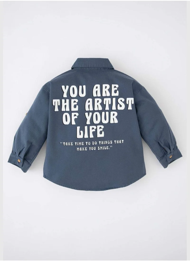 DeFacto BabyBoy Long Sleeve Printed Shirt