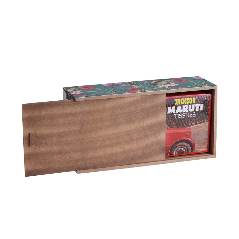 RICHTER Floral Dark Green Tissue Box Holder/Cover - Image 4