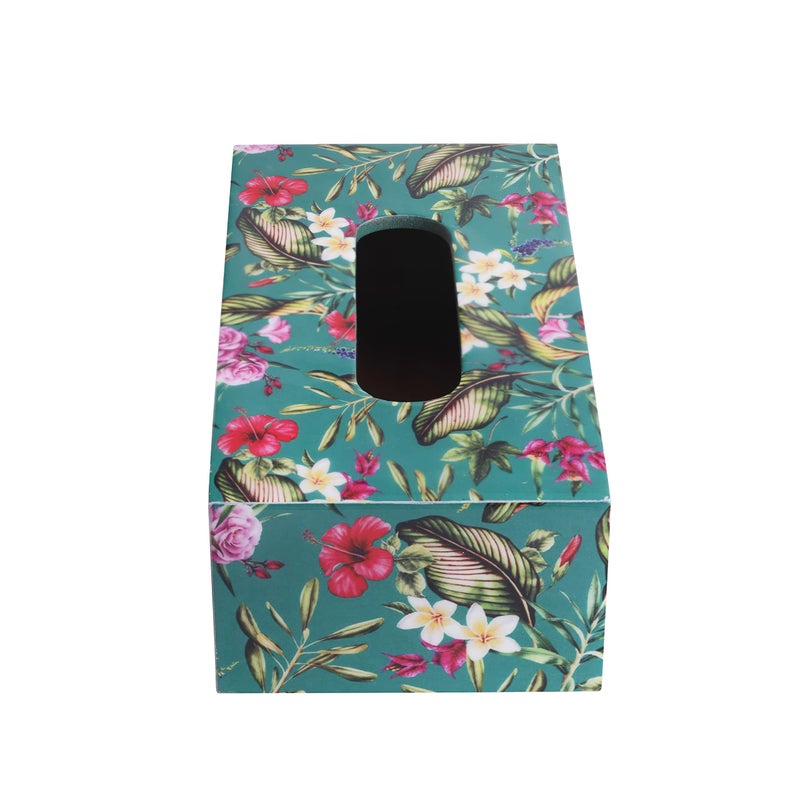 RICHTER Floral Dark Green Tissue Box Holder/Cover - Image 3