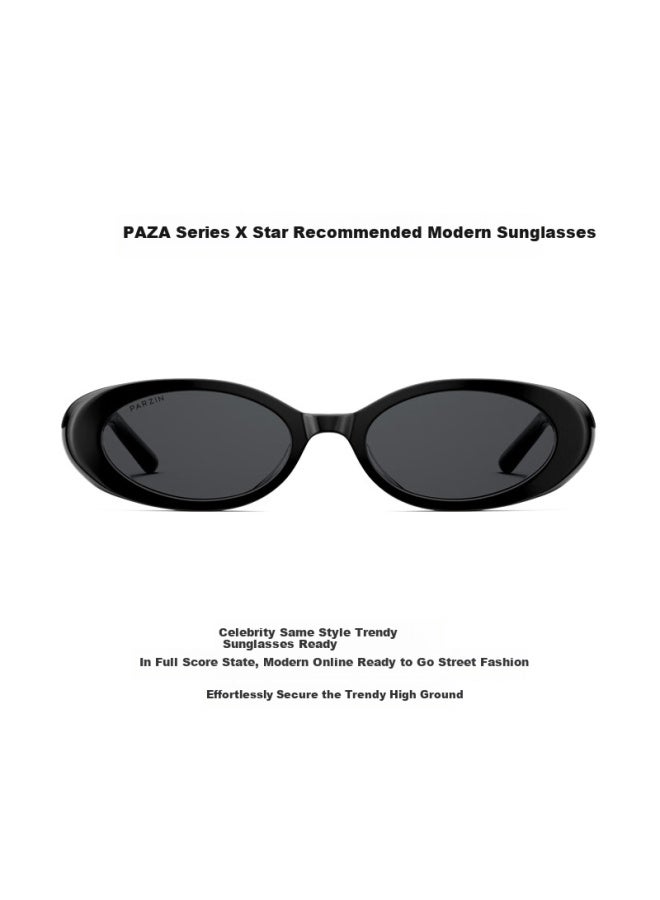 Parzin Paza Series Sungl Retro Narrow Frame Fashion Cat Eye Street Snap Couple Universal Driving Sungl Men And Women 12736 - Image 2
