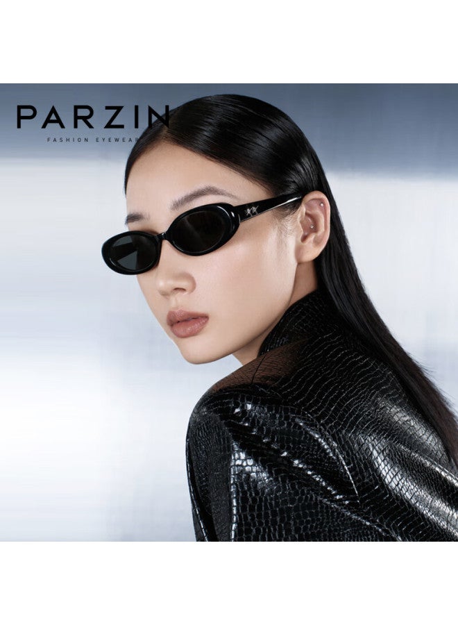 Parzin Paza Series Sungl Retro Narrow Frame Fashion Cat Eye Street Snap Couple Universal Driving Sungl Men And Women 12736 - Image 3