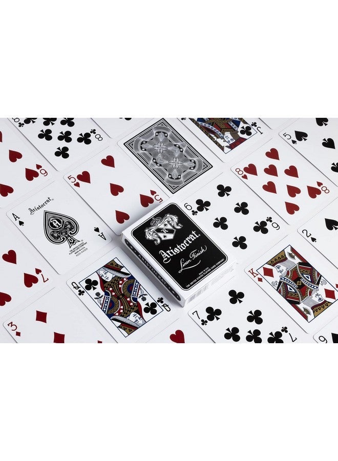 أرستوكرات Aristocrat Signature Series أوراق اللعب ، 1 مجموعة من أوراق اللعب السوداء ، سحق رقيق ، إصدار خاص - Image 4