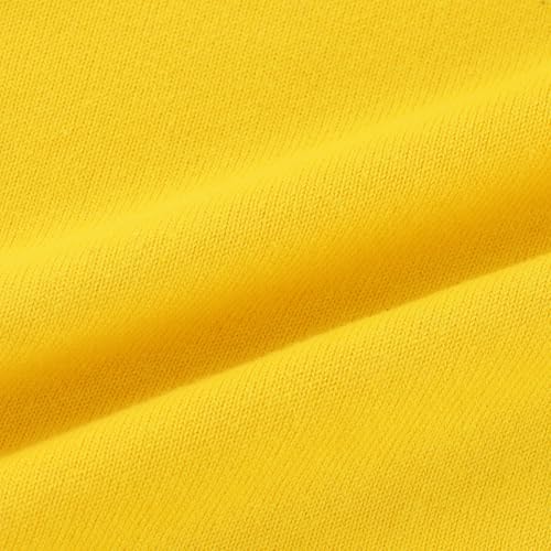 GLEAMING GRAIN Kids Turtleneck Sweaters Pullover Kids Toddler Long Sleeve Lapel Sweater Cotton Boys and Girls 3-8 Years Yellow - Image 4