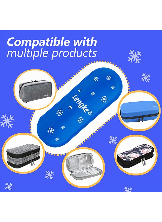 2PCS Reusable Diabetes Ice Packs For Insulated Medication Travel Bag, TSA Approved Ice Packs For Insulin Cooler Travel Case, Mini Ice Packs Suitable For Most Medication Cooler Travel Case - pzsku/Z8177BCF87CE400318E6AZ/45/_/1732240895/da9e0078-bfb0-4405-babc-b4952f9a1742