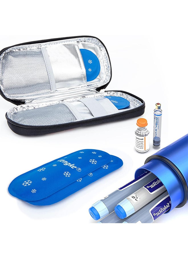 2PCS Reusable Diabetes Ice Packs For Insulated Medication Travel Bag, TSA Approved Ice Packs For Insulin Cooler Travel Case, Mini Ice Packs Suitable For Most Medication Cooler Travel Case - pzsku/Z8177BCF87CE400318E6AZ/45/_/1732240905/fa3f971a-9407-4653-8fec-6ecad418e725