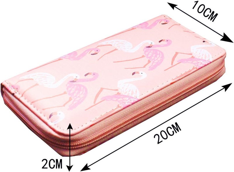 Timlee Cute Flamingo Wallets Long Purse For Girls Women Unicorn Zipper Wallet Christmas Gift(Flamingo Pink) - Image 5