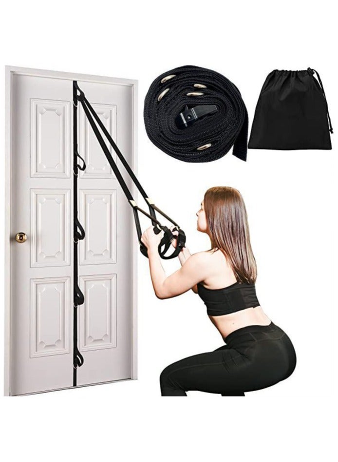 DUNISO Door Anchor Strap for Resistance Bands, Portable Workout Resistance Band Door Anchors,Multi Point Anchor Gym Attachment for Home Fitness,  Easy to Install, Punch-Free, Nail-Free for Home Fitness(Bands Not Included)(5.1 Meters) ﻿ 