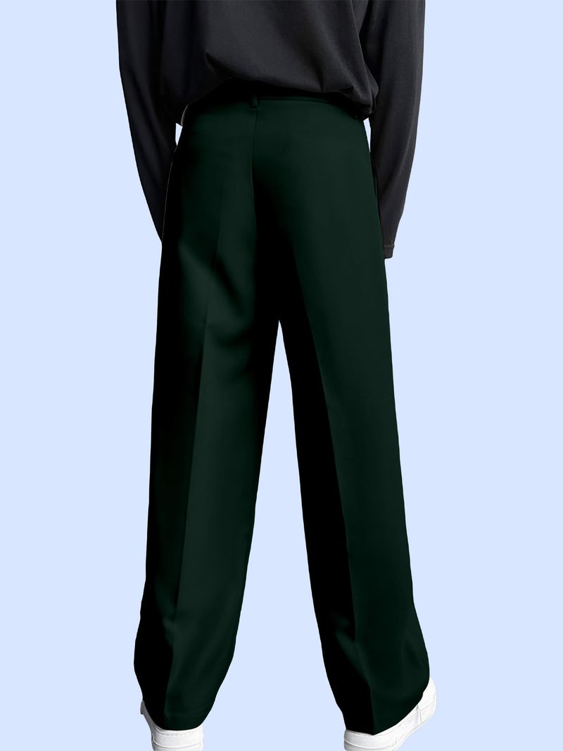 FTX Men Loose Fit Olive Formal Trouser (582_7)_30 - Image 2