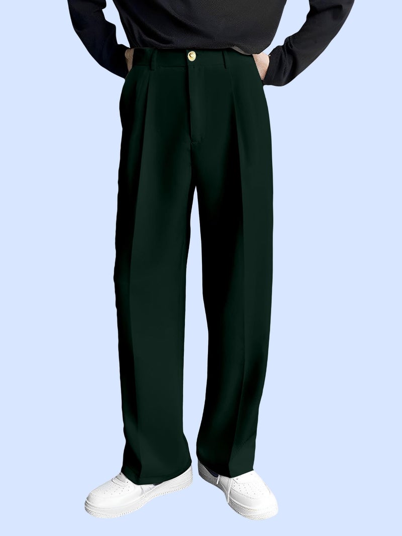 FTX Men Loose Fit Olive Formal Trouser (582_7)_30 - Image 4