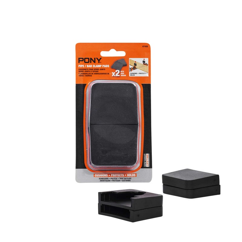 Pony Jorgensen 7456 Cushion Clamp Pads (4-Pack), Black - Image 1