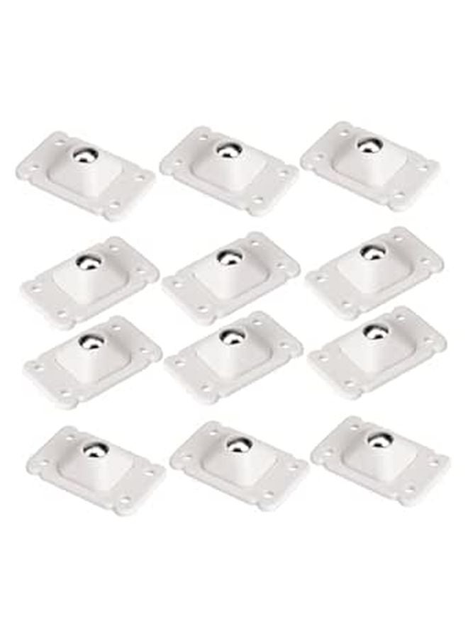 Self Adhesive Caster Wheels 12 Pack Heavy Duty Sticky Wheels for Furniture Storage Box Trash Cans - Image 1