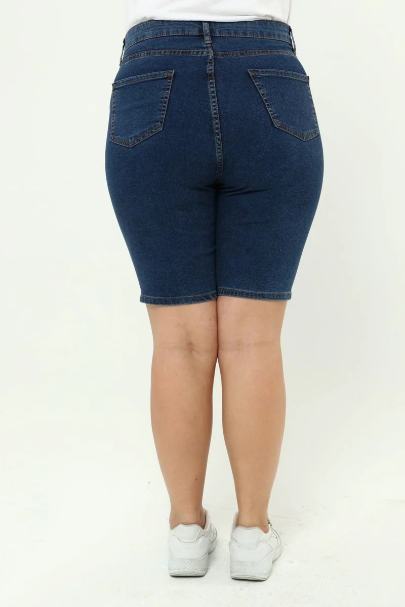 Cedy Denim WOMEN PLUS SIZE HIGH WAIST LYCRA SLIMFIT JEANS SHORTS-C606