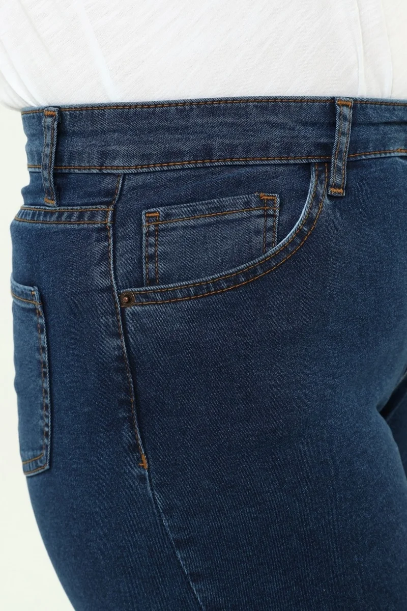 Cedy Denim WOMEN PLUS SIZE HIGH WAIST LYCRA SLIMFIT JEANS SHORTS-C606