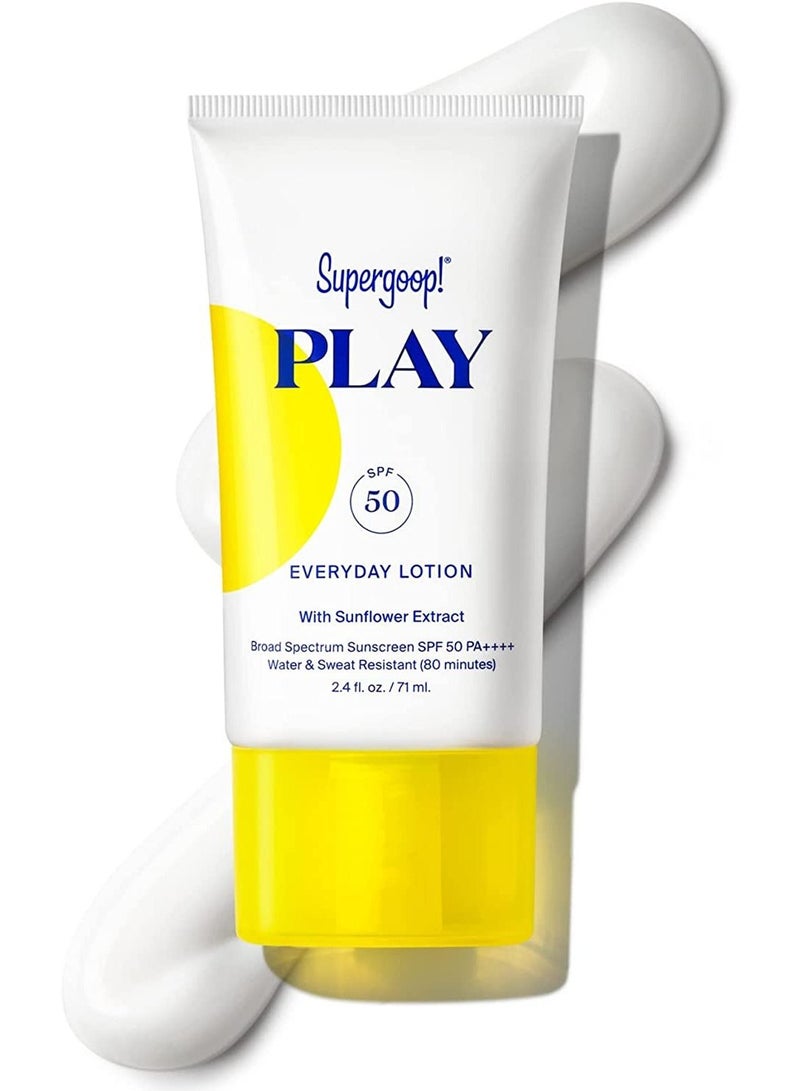 Supergoop! Play Everyday SPF 50 Lotion, with Sunflower Extract 2.4 oz - Image 1