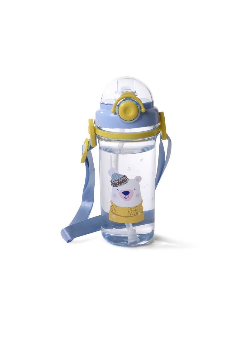 Fissman Water Bottle For Kids BPA Free Non-Toxic, Plastic 460ml - Image 3