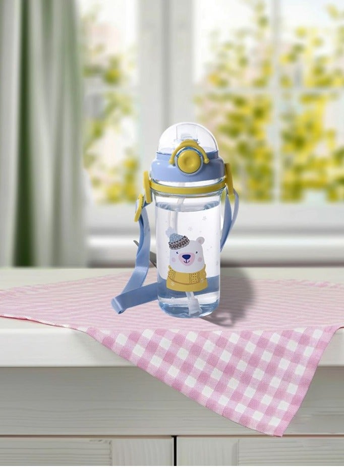 Fissman Water Bottle For Kids BPA Free Non-Toxic, Plastic 460ml - Image 1