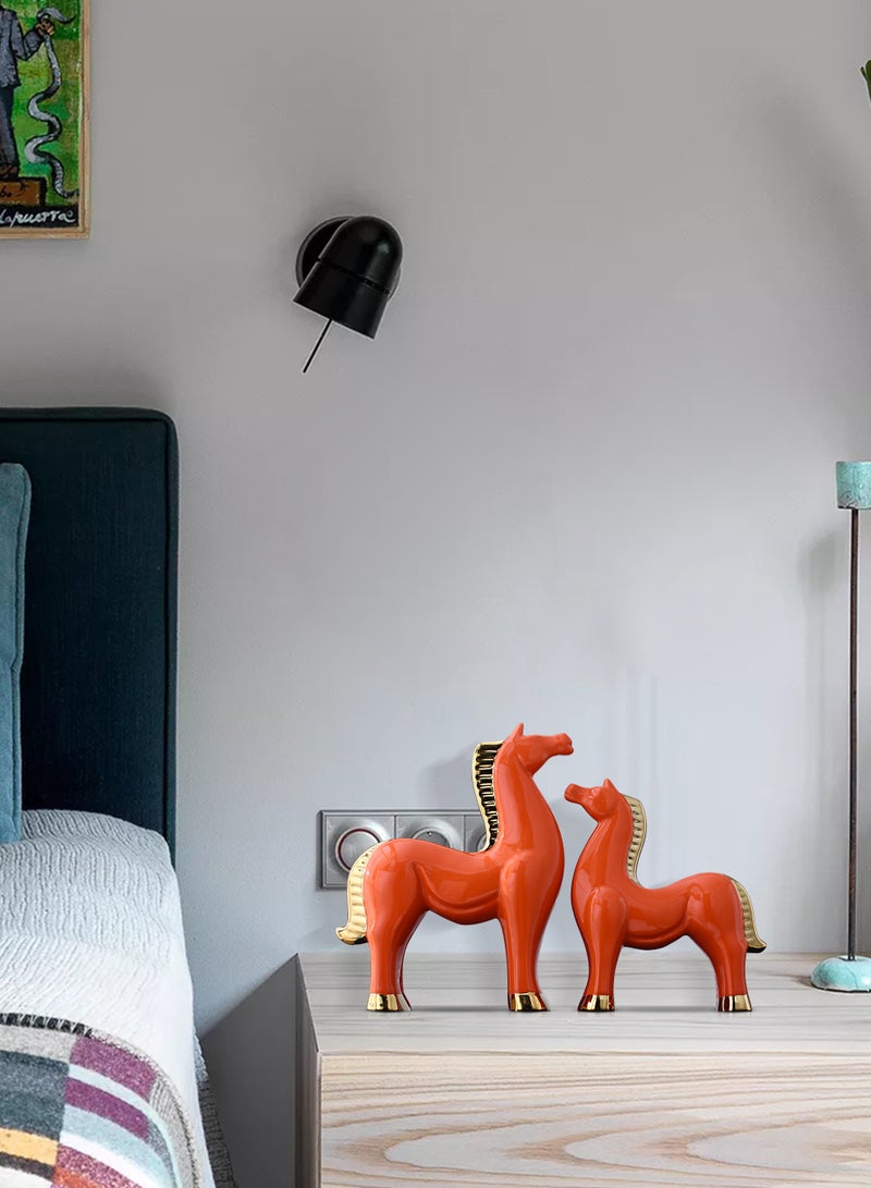 Shuer Two-piece Creative Living Room Home Decoration Ceramic Ornaments - Image 2