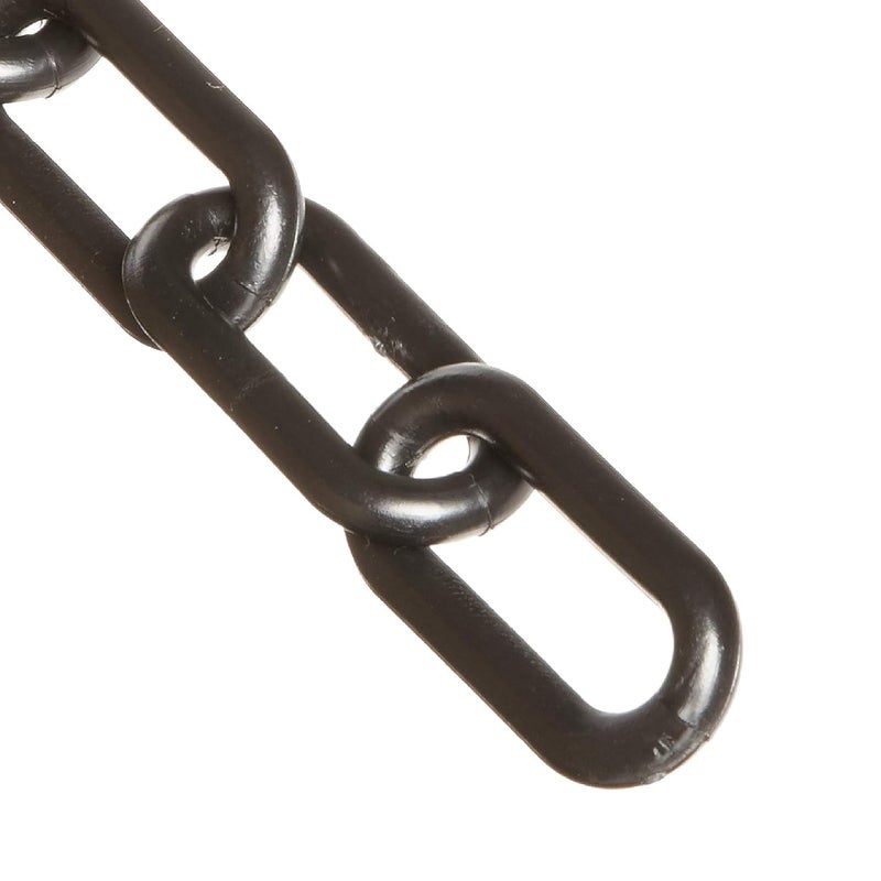 Mr. Chain Plastic Barrier Chain, Black, 1.5-Inch Link Diameter, 100-Foot Length (30003-100) - Image 1