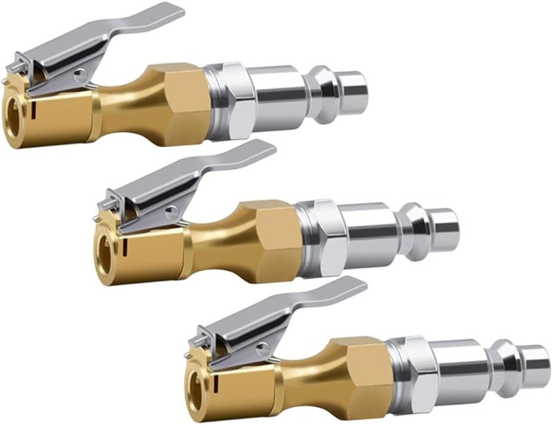 Heavy Duty Metal Air Chuck Adapter Quick Connect for Tire Inflator - Image 2