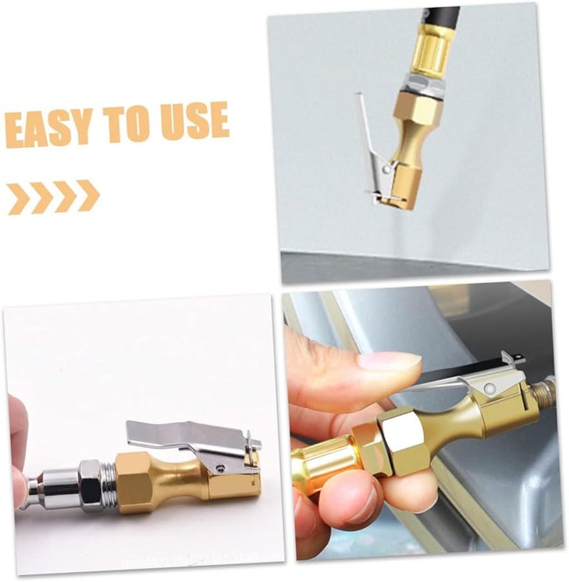 Heavy Duty Metal Air Chuck Adapter Quick Connect for Tire Inflator - Image 4