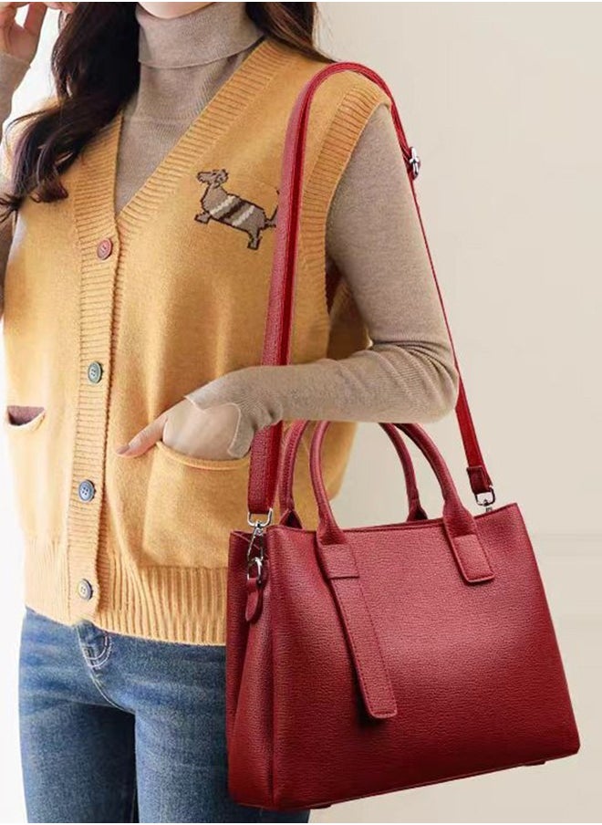 JCB CHIC New Fashion Sling Shoulder Bag Trend PU Leather Leisure Stylish Crossbody Bags,New Exquisite High Quality Hot Selling Fashion New Designed Commuter Bag(531 Red)  - Image 2