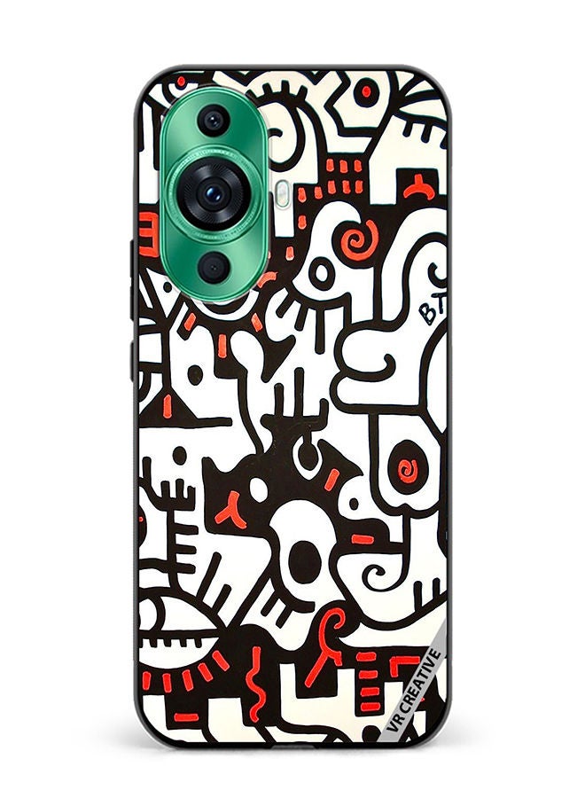 VR CREATIVE Protective Case Cover For Huawei nova 11 Pro Bta Abstract Design Multicolour - Image 1