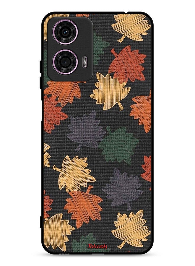Tolwak Motorola Moto G24 4G Protective Case Cover Autumn Leaves Art - Image 1