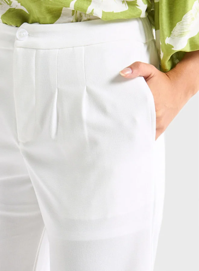 FAV Textured Wide Leg Pants