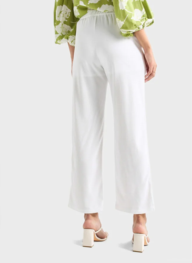 FAV Textured Wide Leg Pants