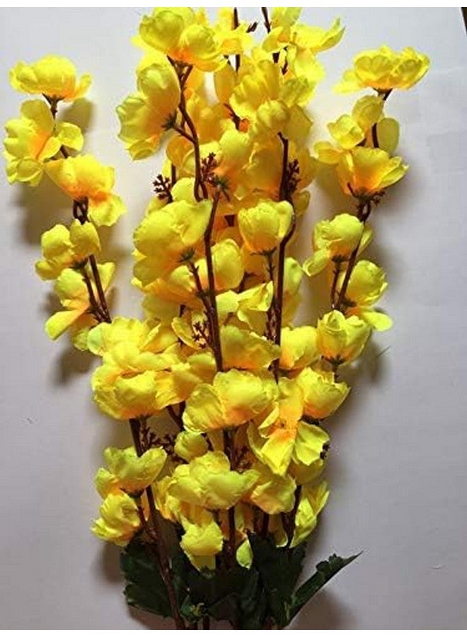 Everbuy Plastic Artificial Flowers For Home Decoration Cherry Blossom (7 Branches, 60 Cm Long) Vase Not Included - Image 2