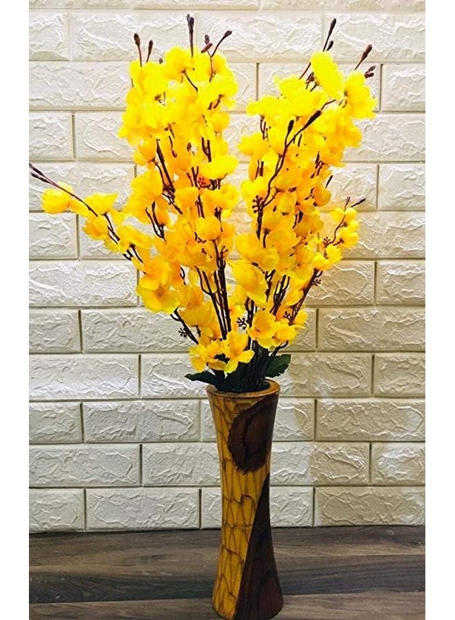 Everbuy Plastic Artificial Flowers For Home Decoration Cherry Blossom (7 Branches, 60 Cm Long) Vase Not Included - Image 1