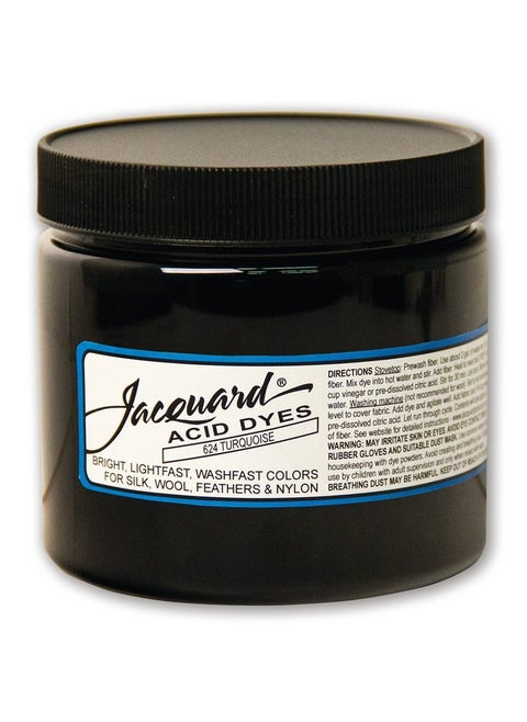 Acid Dye Turquoise 8 Oz Net Wt Acid Dye For Wool Silk Feathers And Nylons Brilliant Colorfast And Highly Concentrated