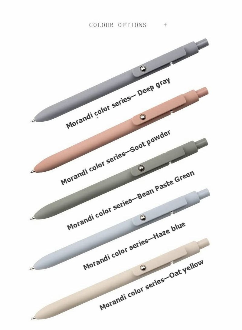 Cute Kawaii Gel Pens Set 5pcs Quick-dry Fine Point Retractable Ballpoint Pens for Smooth Writing Office School Home Supplies Lively Colors - Image 1