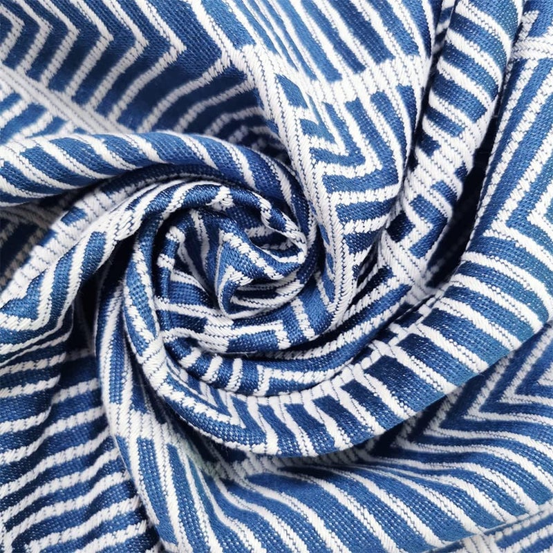 Utobanh Simple Bedside Table Tassel Cover Cloth, Tablecloth Cover Towel, Suitable for Bedside Table TV Microwave Washing Machine Refrigerator Dust Cover (Blue, 15.7 * 35.4 inches) - Image 4
