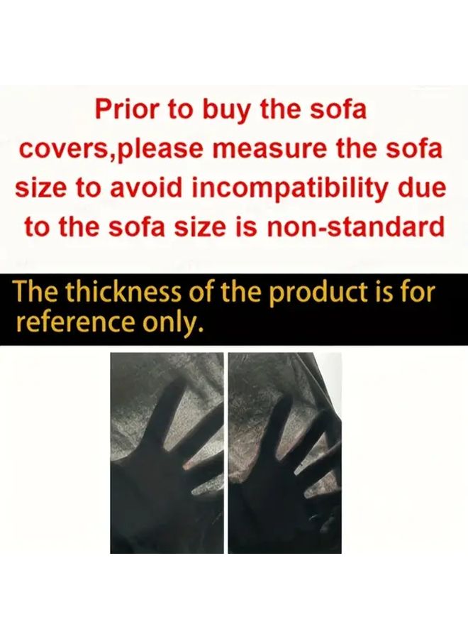 غطاء أريكة بمقعد فردي لون ألين طباعة هندسية قماش قابل للتمدد صديق للحيوانات الأليفة بشريط مطاطي - Image 5