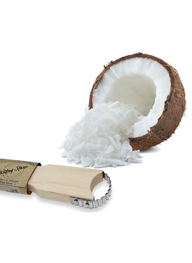 WitnyStore Thai Tools Kitchen Coconut Scraper Shredder Vintage Grater Hand Wooden - Image 2