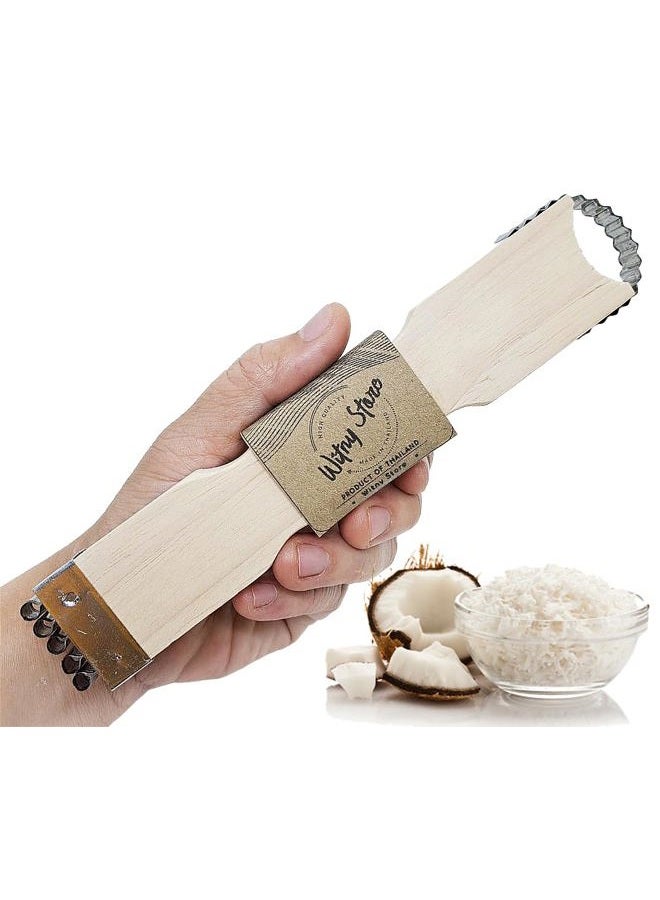 WitnyStore Thai Tools Kitchen Coconut Scraper Shredder Vintage Grater Hand Wooden - Image 4