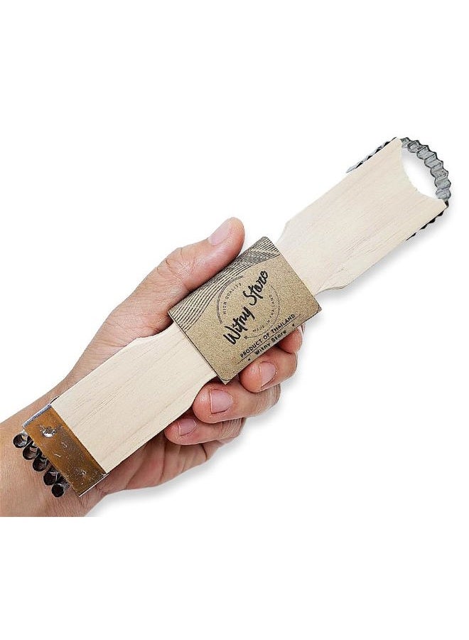 WitnyStore Thai Tools Kitchen Coconut Scraper Shredder Vintage Grater Hand Wooden - Image 1