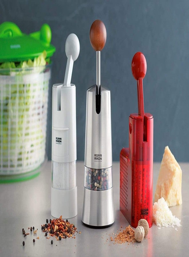 Kuhn Rikon Essential Adjustable Ratchet Grinder with Ceramic Mechanism for Salt, Pepper and Spices, 8 x 2.5 inches, Black - Image 4