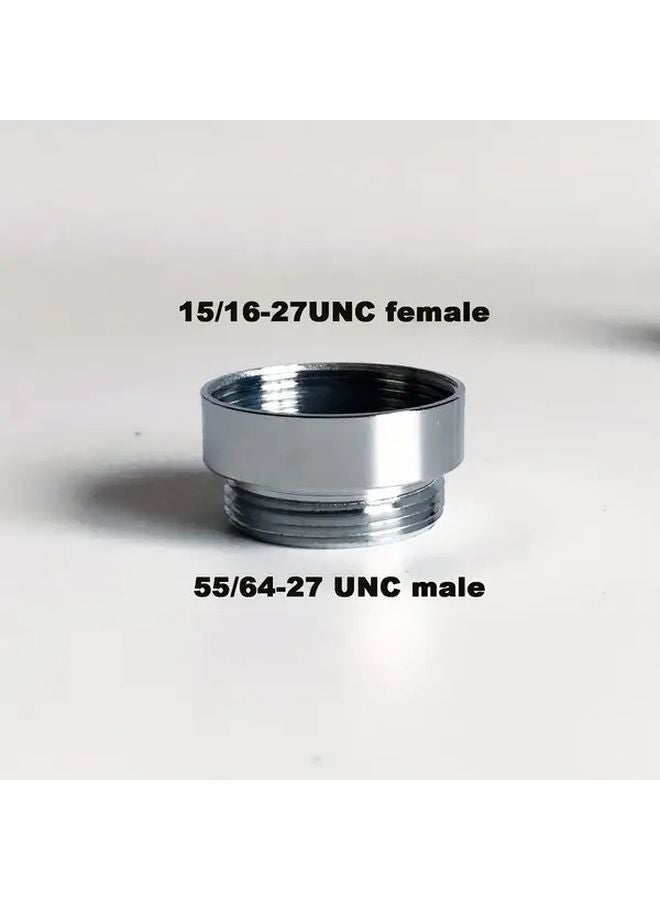 F24 M22 محول رأس صنبور 15/16 بوصة أنثى إلى 55/64 بوصة ذكر كروم نحاسي للحوض - Image 3