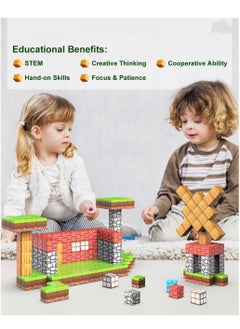 XICEN 100PCS Magnetic Blocks, Kids Magnet Buliding Cube Set, STEM Educational Stacking Toys, Montessori Toys Birthday Gifts for Girls Boys  - Image 4