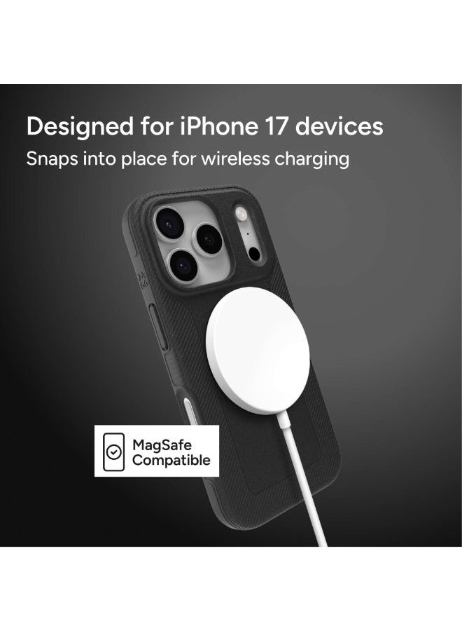 ZAGG iPhone 17 Pro Case – Luxe Snap MagSafe Compatible Slim Protective Cover with Graphene Strength & 10 ft Drop Protection – Black - Image 4