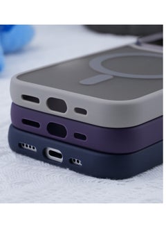 جومو ستور غطاء حماية مغناطيسي مطفي لهاتف iPhone 16 Pro Max، متوافق مع MagSafe، ظهر شفاف مطفي، نحيف مقاوم للصدمات، مصنوع من TPU ناعم مع حواف فاخرة مطلية  - Image 5