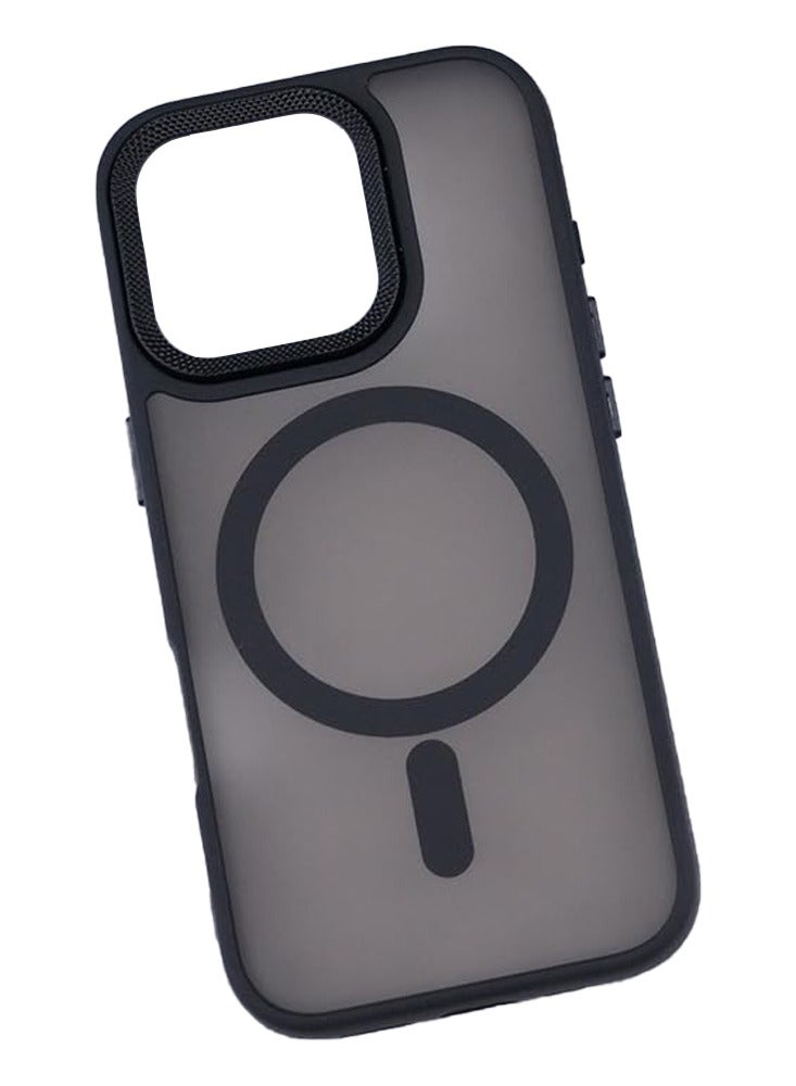 جومو ستور حافظة مغناطيسية لأيفون 16 برو ماكس، متوافقة مع MagSafe، غطاء مات ومرن من TPU مع حواف معدنية فاخرة مقاومة للصدمات. - Image 2