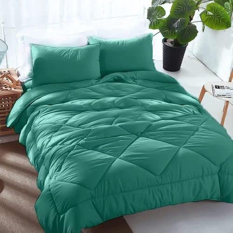 Generic Polycotton Fiber Quilt, King Size, Dark Green, 220 * 235cm