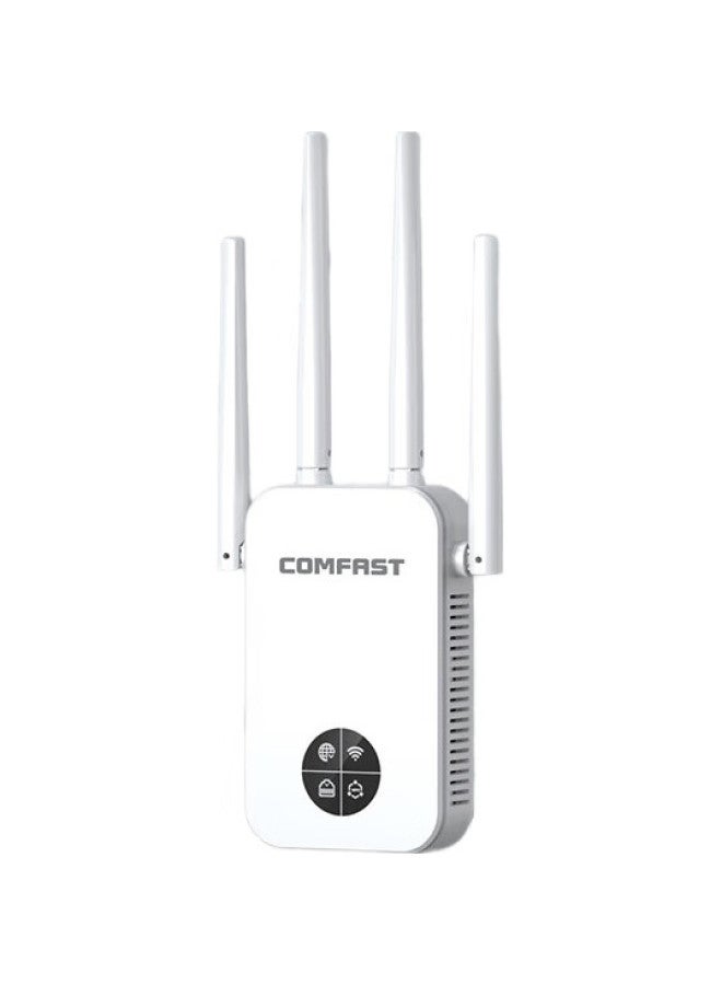 Comfastwifi Signal Amplifier, Gigabit 1200M Dual-Band, Home Wireless Network Signal Repeater, Four Antennas, High-Power Wifi Signal Booster, Cf-Wr762Ac - Image 3