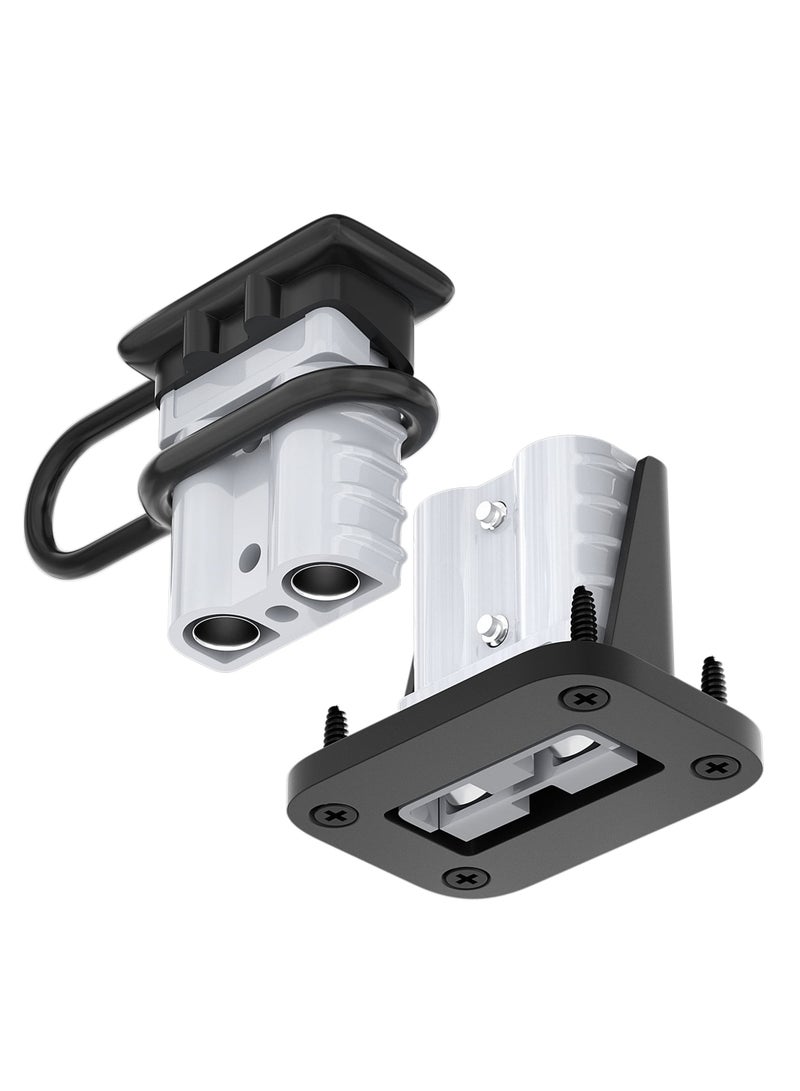 50 Amp Battery Quick Connect Kit for Boats and Cars , 6/8/10/12 Gauge Quick Disconnect Cable with Mounting Bracket , 6 Pack - Image 1
